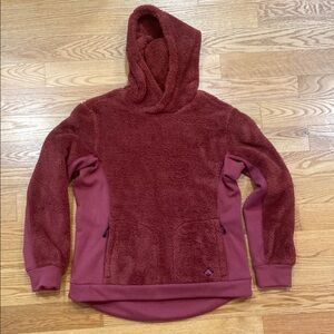 Eastern Mountain Sports EMS Sherpa Hoodie Large Red Maroon